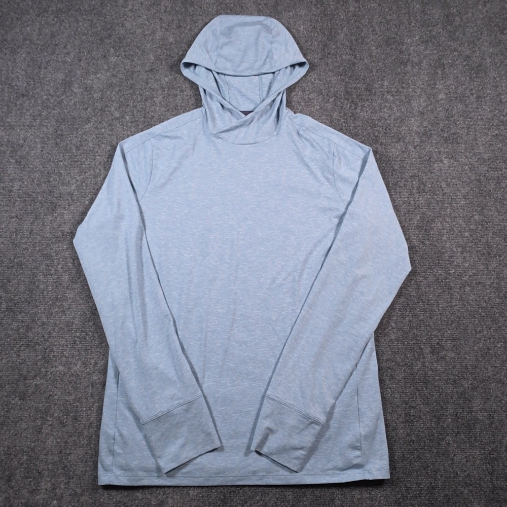 REI Co-op Sahara Shade Hoodie Mens Small Blue Long Sleeve Lightweight Pullover